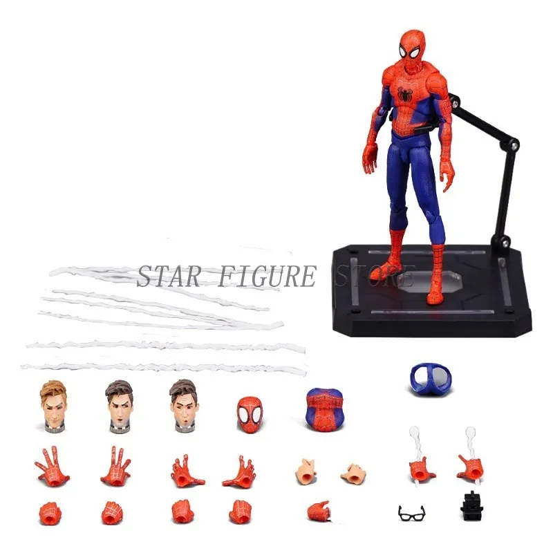 Sentinel Sv Action Nior Spiderman Action Figure PVC Collection Model Miles Morales Spider-Man Into the Spider-Verse Figurine Toy - Image 14