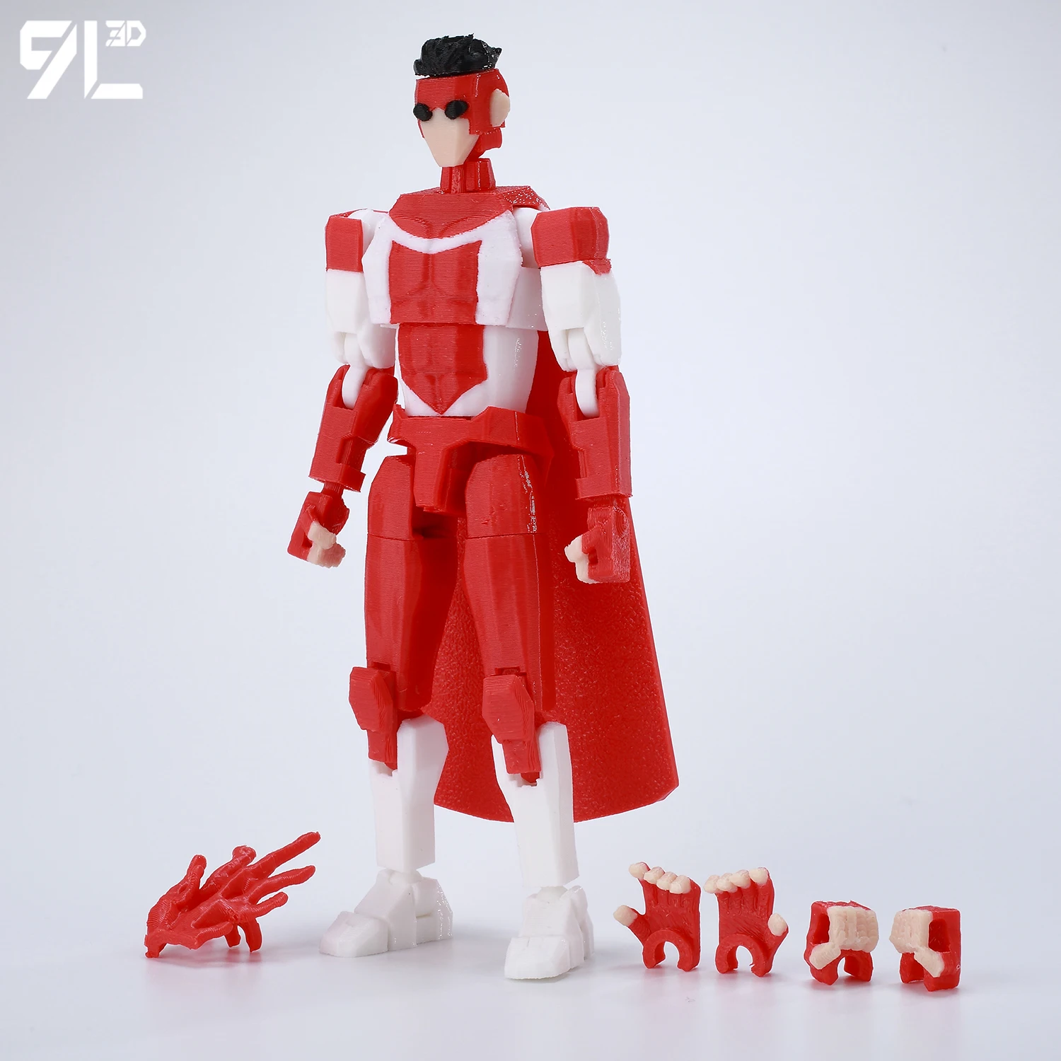 9L3D Superhero Team Invincible Boy Heroes Action Figure Lucky13 Dummy13 Multi-Colored T13 Multi-Jointed Collectible Toys Titan13 - Image 15