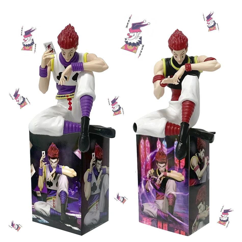 Ready Stock New Hunter x Hunter Hisoka Figure – 2 Styles Sitting Posture Collectible Model, Anime Figurine Toy Gift for Boys