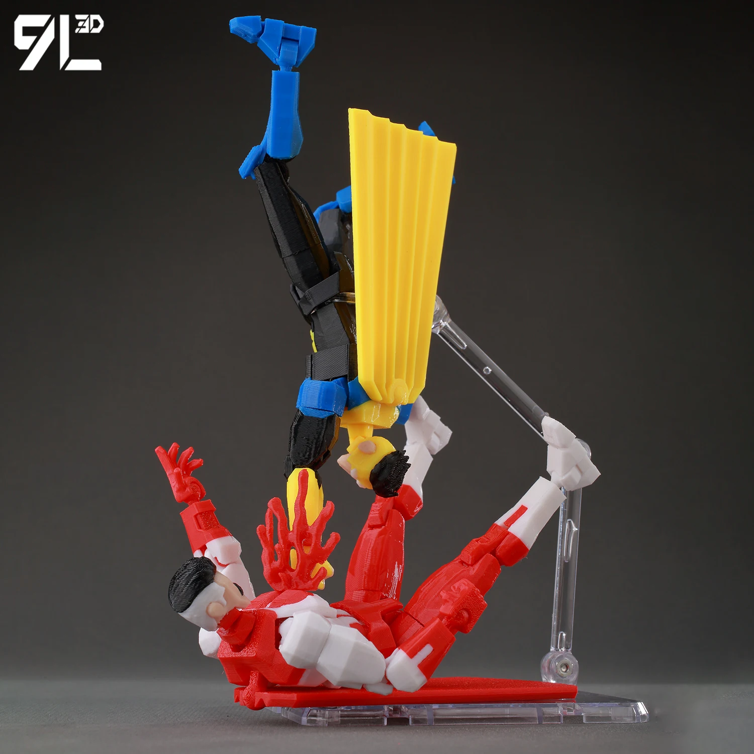 9L3D Superhero Team Invincible Boy Heroes Action Figure Lucky13 Dummy13 Multi-Colored T13 Multi-Jointed Collectible Toys Titan13 - Image 5