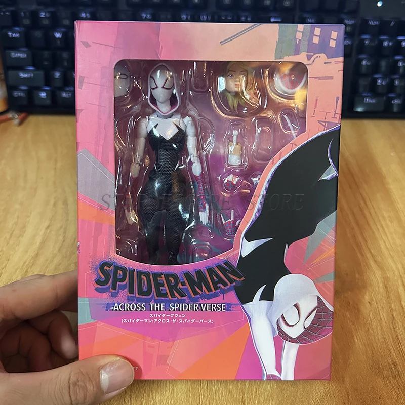 SHF Spider-Man Across the Spiderverse Miles Morales Action Figure PVC Collectible Model 15cm Marvel CT Spiderman Figurine Toys - Image 8