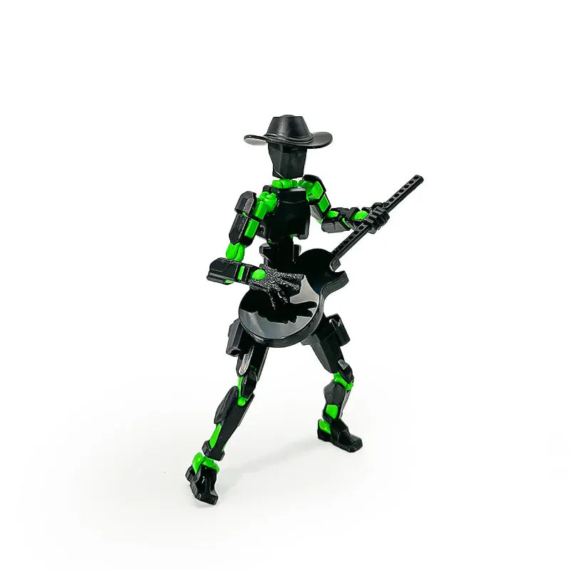 3D Printing 13 Joints Figure Articulate Movable Dummy Doll Diy Assembly Toy Lucky Dummy Doll Model Fun Squid Doll Handmade Toy