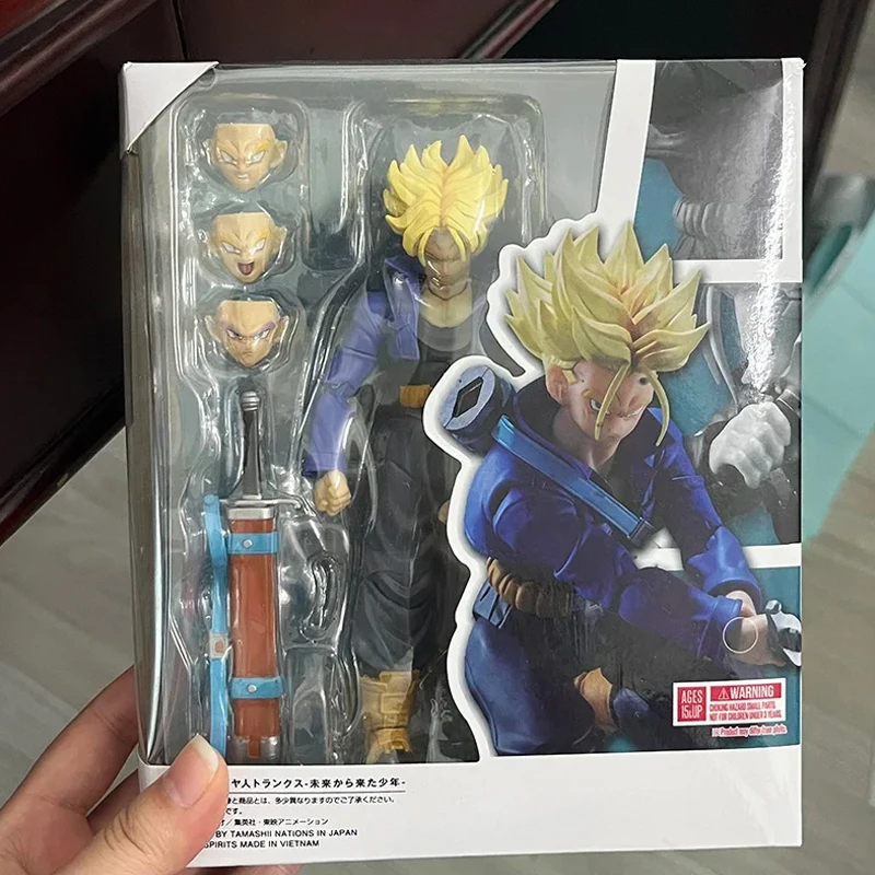 Shfiguarts Dragon Ball Trunks Anime Figures SHF Trunks Boy From Future Collection Model Action Figure Toys Child's Gifts - Image 3
