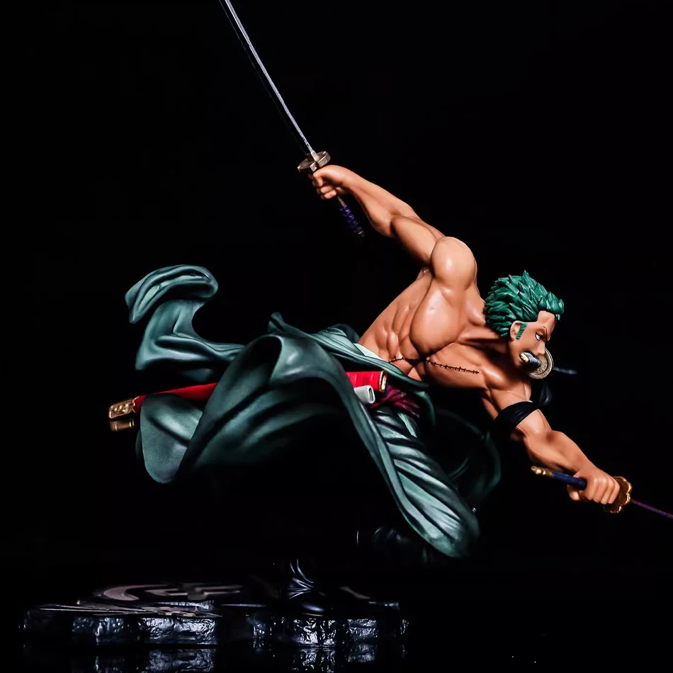 One Piece 10CM Figure Toys Anime GK Roronoa Zoro Three-blade Sa-maximum PVC Action Collection Figurine Models Dolls Gifts Kids - Image 4