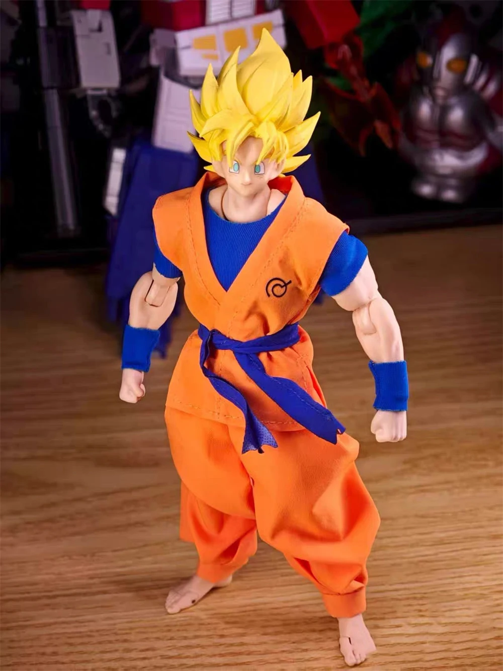 Handmade 1/12 Scale Male Soldier Classic Character Vest Top Pants Wrist Protection Waist Belt Set for SHF Action Figure