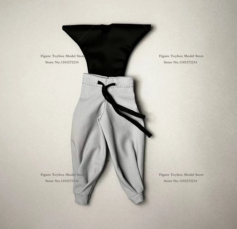 Romankey Man Body Decoration 1/12 Fushiguro Toji Cloth Pu Top Black Gray Bloomers Casual All-Match Clothes Set For 6" Figure - Image 11