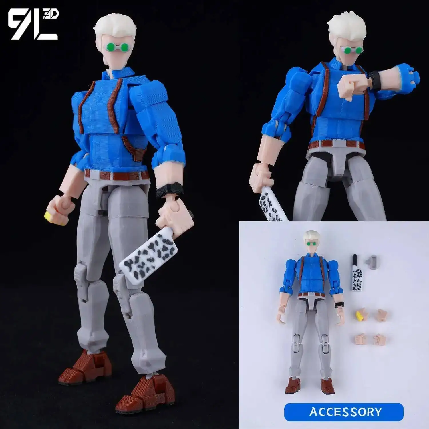 9L3D Printed Anime Jujutsu Kaisen Sukuna Yuji Yuta Satoru Gojo Lucky Dummy 13 Movable Shapeshift Action Figures Mannequin Toys - Image 11