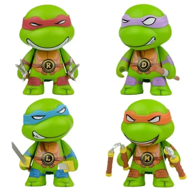 4pcs/Set Ninja Turtle Anime Figure Neca TMNT Limited Edition Action Figurine Statue Action Figurine Movable Model Toys Gifts - Image 7