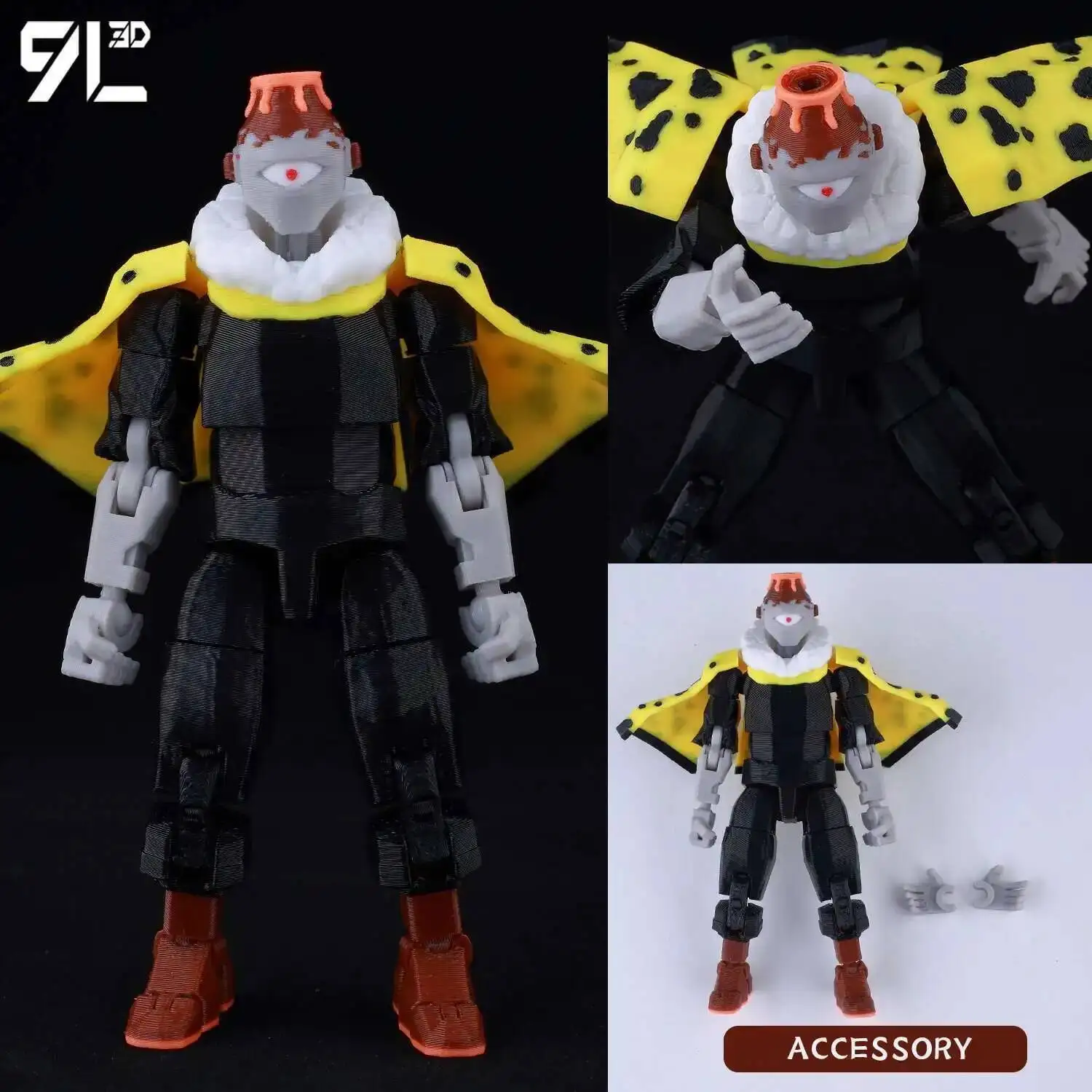 9L3D Printed Anime Jujutsu Kaisen Sukuna Yuji Yuta Satoru Gojo Lucky Dummy 13 Movable Shapeshift Action Figures Mannequin Toys - Image 10