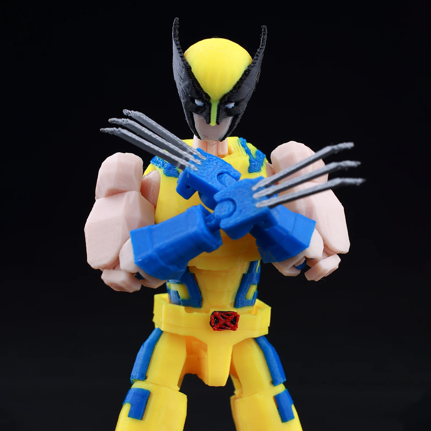 9L3D Printed Anime Characters Lucky Dummy 13 Action Figures Deadpool Wolverine Multi-Jointed Movable Shapeshift Mannequin Toys