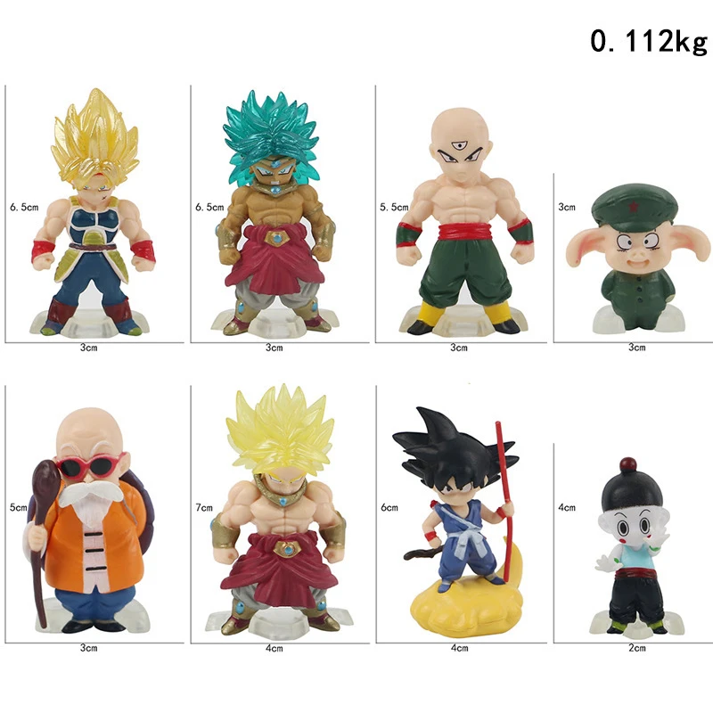 8pcs/lot Dragon Ball Mini Figure Super Saiyan Goku Vegeta Action Figure Collection Model Toys - Image 6