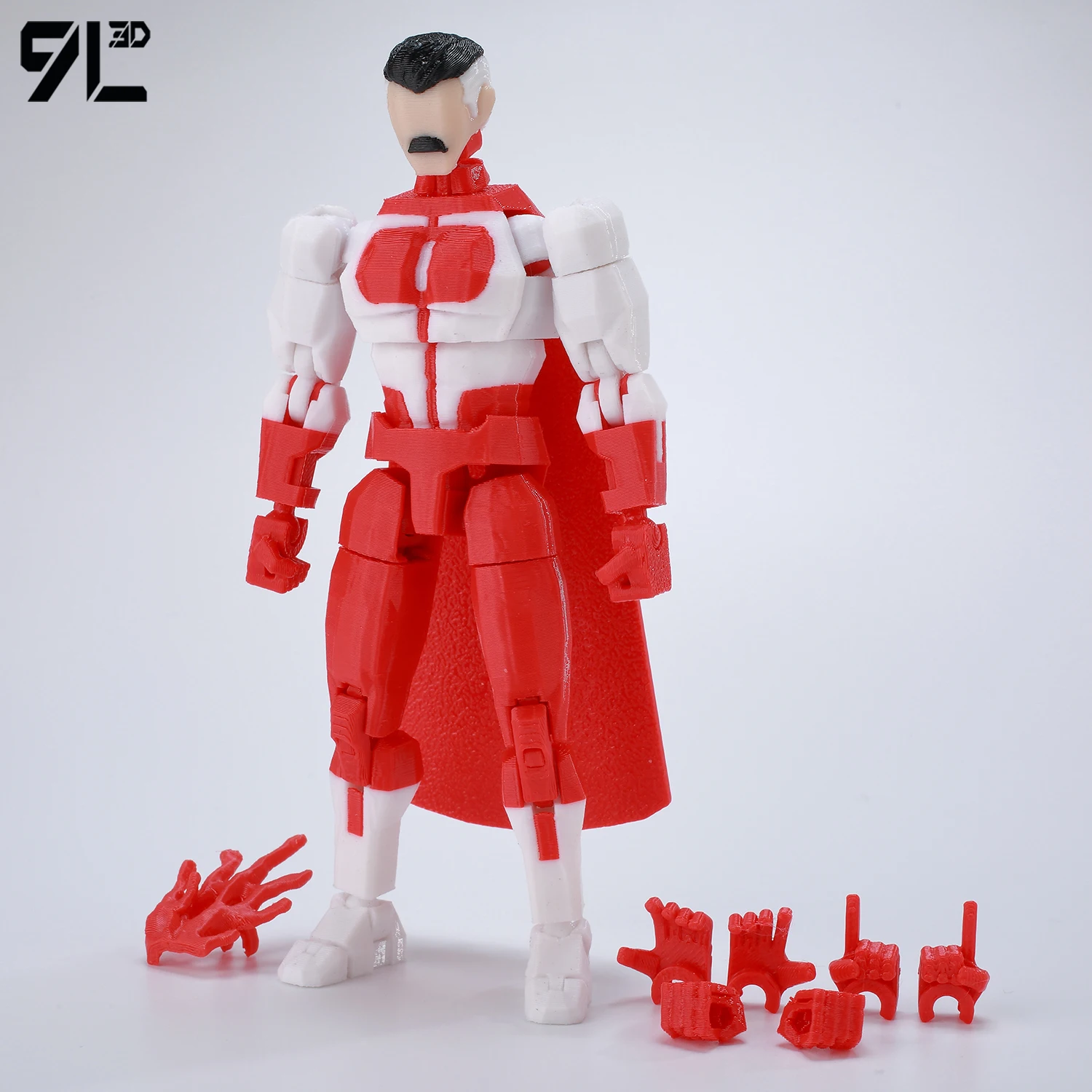 9L3D Superhero Team Invincible Boy Heroes Action Figure Lucky13 Dummy13 Multi-Colored T13 Multi-Jointed Collectible Toys Titan13 - Image 22