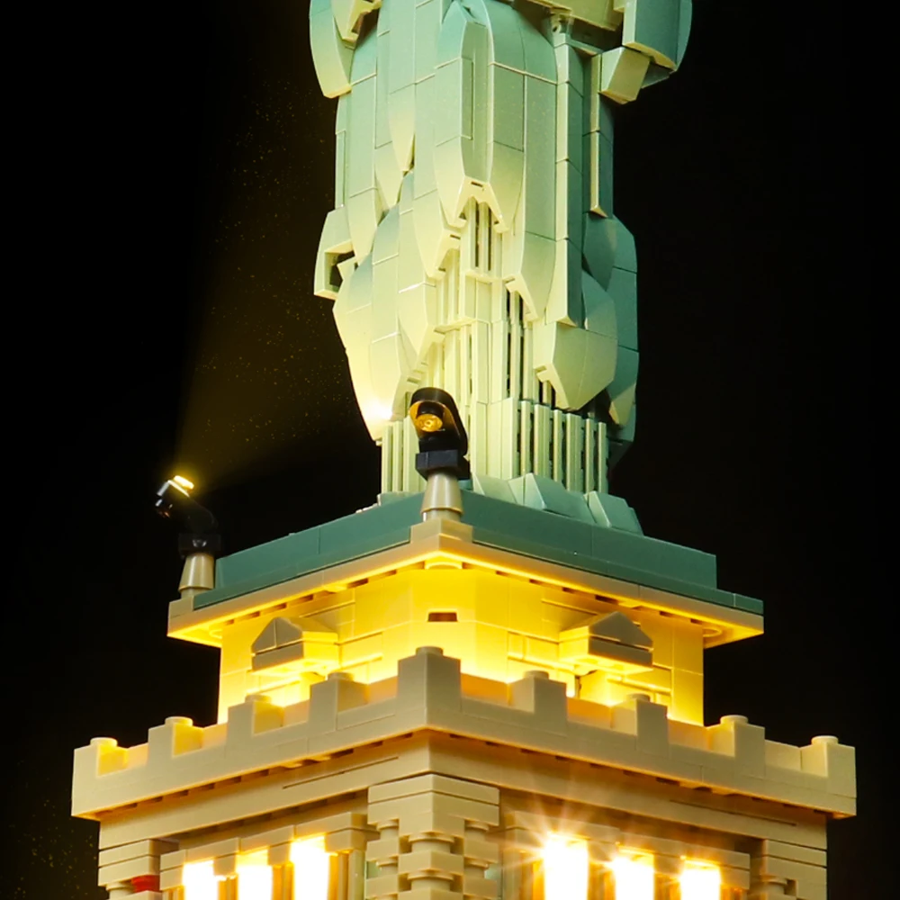 Vonado LED Lighting Set for 21042 Statue of Liberty Collectible Bricks Toy Light Kit, Not Included the Building Model - Image 5