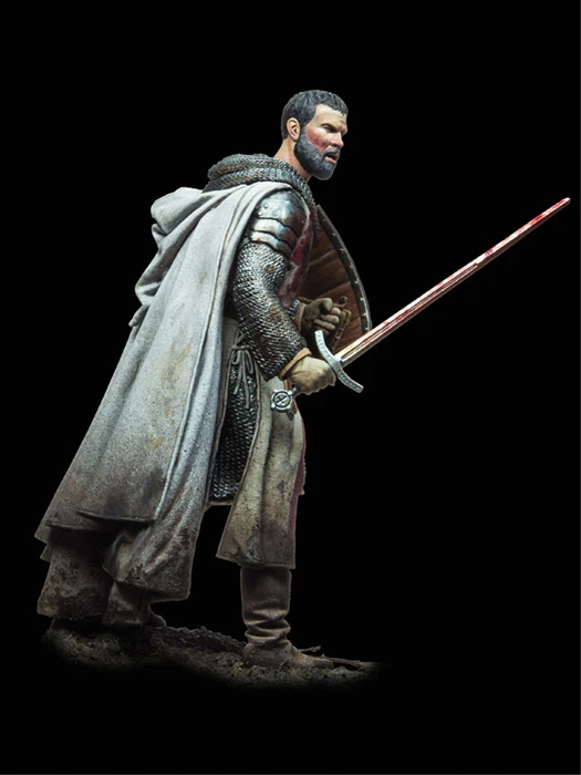 1/18 90MM Templar Knight, XII Century    Resin Model Miniature  figure Unassembly Unpainted