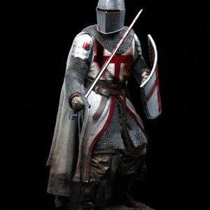 1/18 90MM Templar Knight, XII Century    Resin Model Miniature  figure Unassembly Unpainted