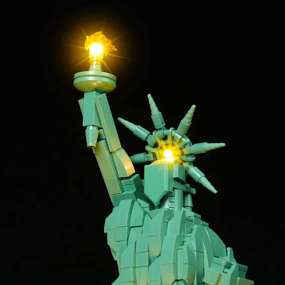 Vonado LED Lighting Set for 21042 Statue of Liberty Collectible Bricks Toy Light Kit, Not Included the Building Model - Image 4