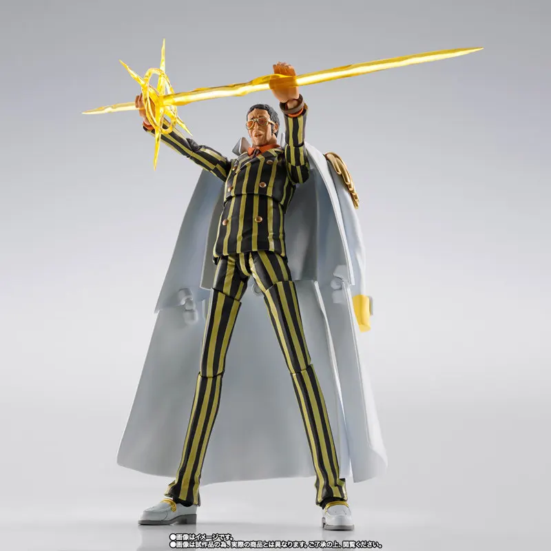 Bandai Shf Borsalino Action Figures One Piece Anime Toys Dracule Mihawk Action Model Doll Original Box in Stock - Image 4