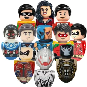 Marvel heroes Venom, Robin, Spider-Man Medusa, Hawkeye, Phoenix, and Green Arrow children's birthday gift tabletop figurine toys