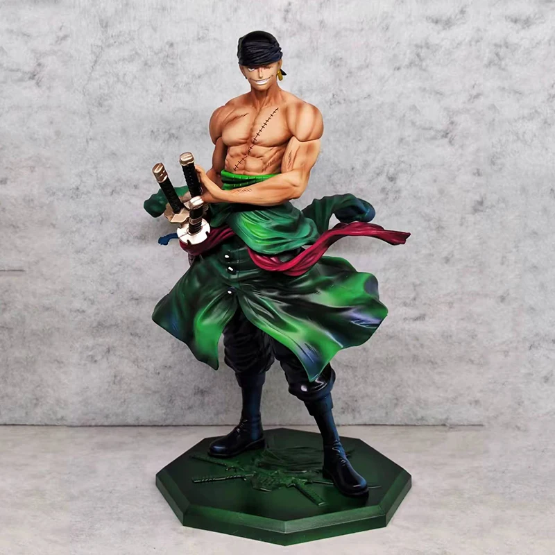 One Piece Anime Figure Peripheral Jinshan Roronoa Zoro Statue Model Pvc Figure Collectible Ornament Birthday Toys Gifts