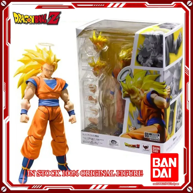 Original Bandai S.H. Figuarts Super Saiyan 3 Son Goku Dragon Ball Z 2.0 In Stock Anime Action Collection Figures Model Toys