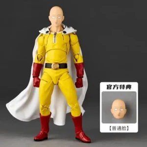 Hot Original Kaiyodo One Punch Man Saitama Amazing Yamaguchi Revoltech Saitama Anime Action Collection Figures Model Toys