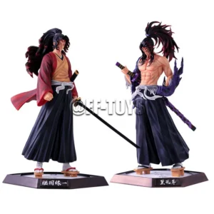 Anime Demon Slayer Figure Tsugikuni Yoriichi Kokushibo Action Figures Kimetsu No Yaiba GK Statue Model Doll Toys for Children