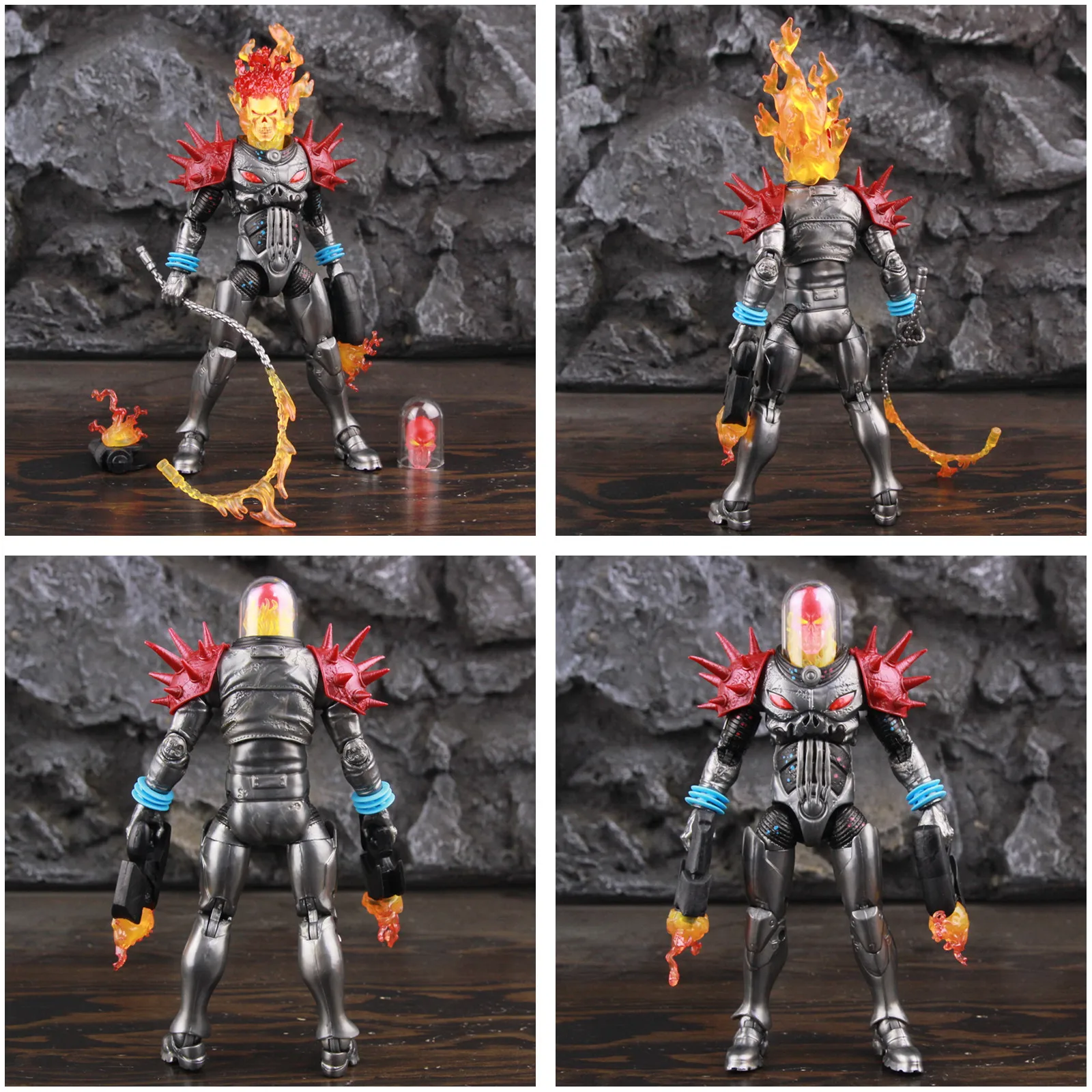 Marvel Legends Cosmic Ghost Rider 6" Action Figure Fire Whip Without Motorbike From Vehicle Set Riders Series Toys - Image 6