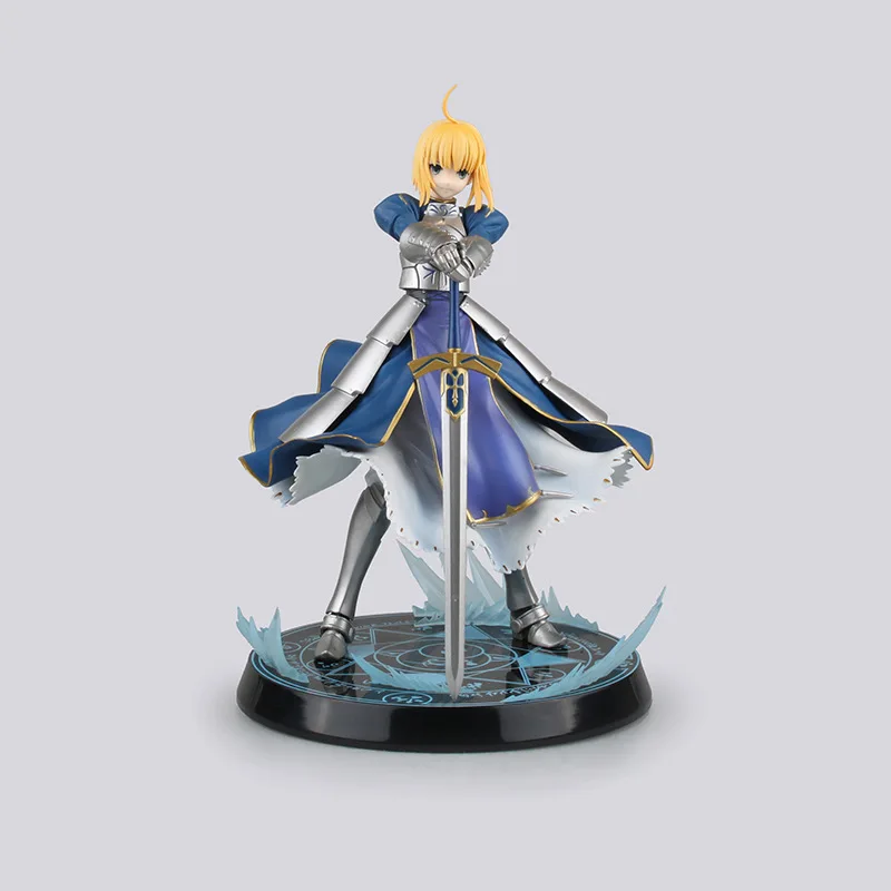 Anime Figure Fate/stay night Sober Knight Holding Sword Standing Position Cloak Model PVC Collection Gift Toy Sculpture 23CM - Image 3