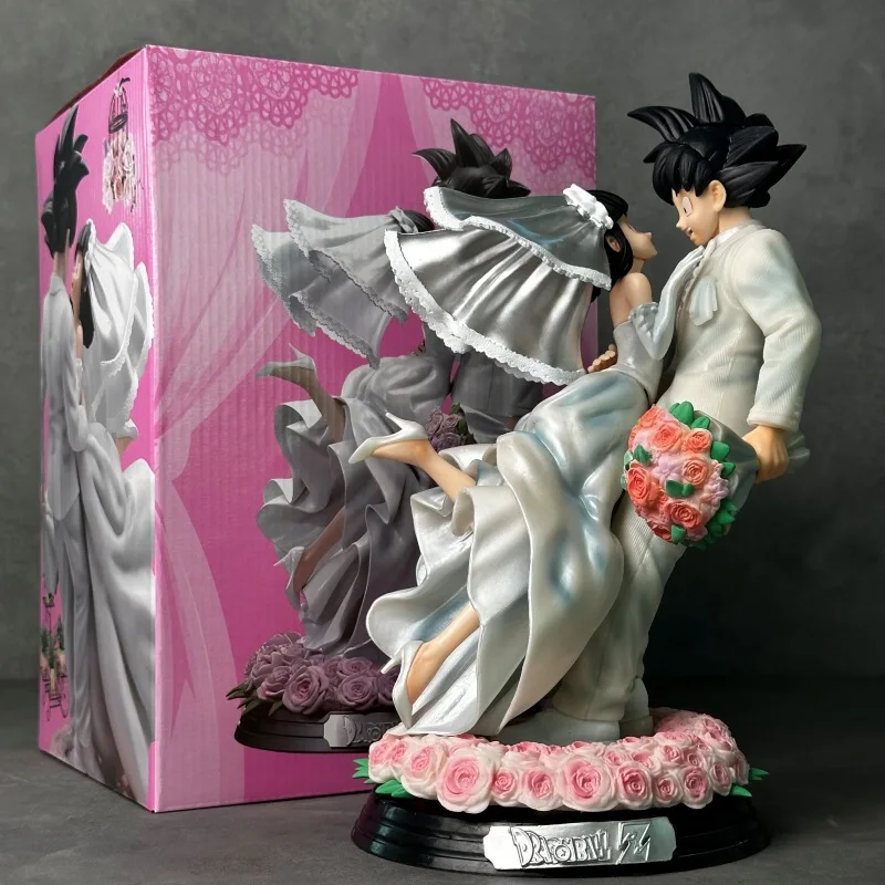 Dragon Ball Z Son Goku & Chichi Wedding Version 31cm Pvc Action Figure Collectible Model Toy Couple Statue Ornament Wedding Gift - Image 6