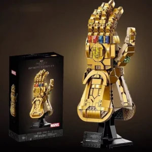 Marvel 32cm Iron Man Nano Gauntlet Building Blocks Toy - Thanos Infinity Gloves DIY Puzzle Model Toy for Collectors