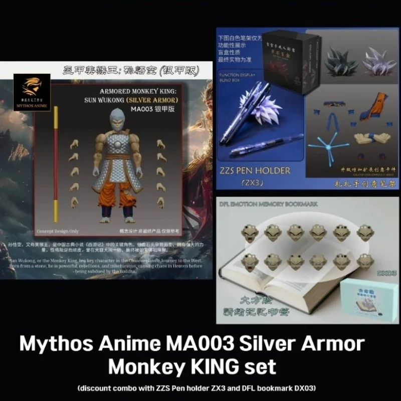 【Shipping This Month】mythical Beast Studio Armor Monkey King MA001-MA004 Sun Monkey 1/12 Action Figure Collection Toys - Image 4