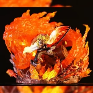 Demon Slayer Rengoku Kyoujurou Fire Pillar Anime Figure Model Statue Boys Collection Desktop Decoration Ornament In Stock