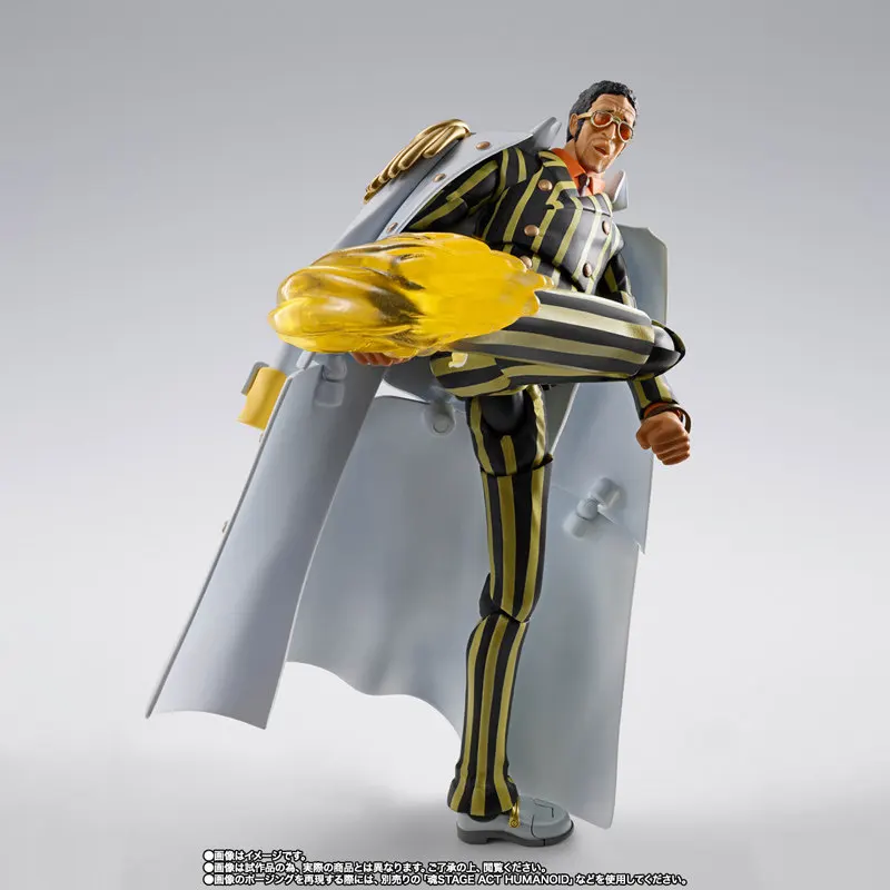 Bandai Shf Borsalino Action Figures One Piece Anime Toys Dracule Mihawk Action Model Doll Original Box in Stock - Image 5