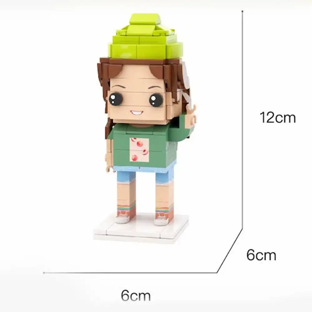 *brick figure photo custom design* MOC self-portrayal set brick  order,Anime Figure Movie Character Pet model create design