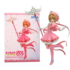 22CM Anime Card Captor Sakura Clear Card-hen Kinomoto Sakura Figure Standing Model Toy Gift Collection Action Figure Doll