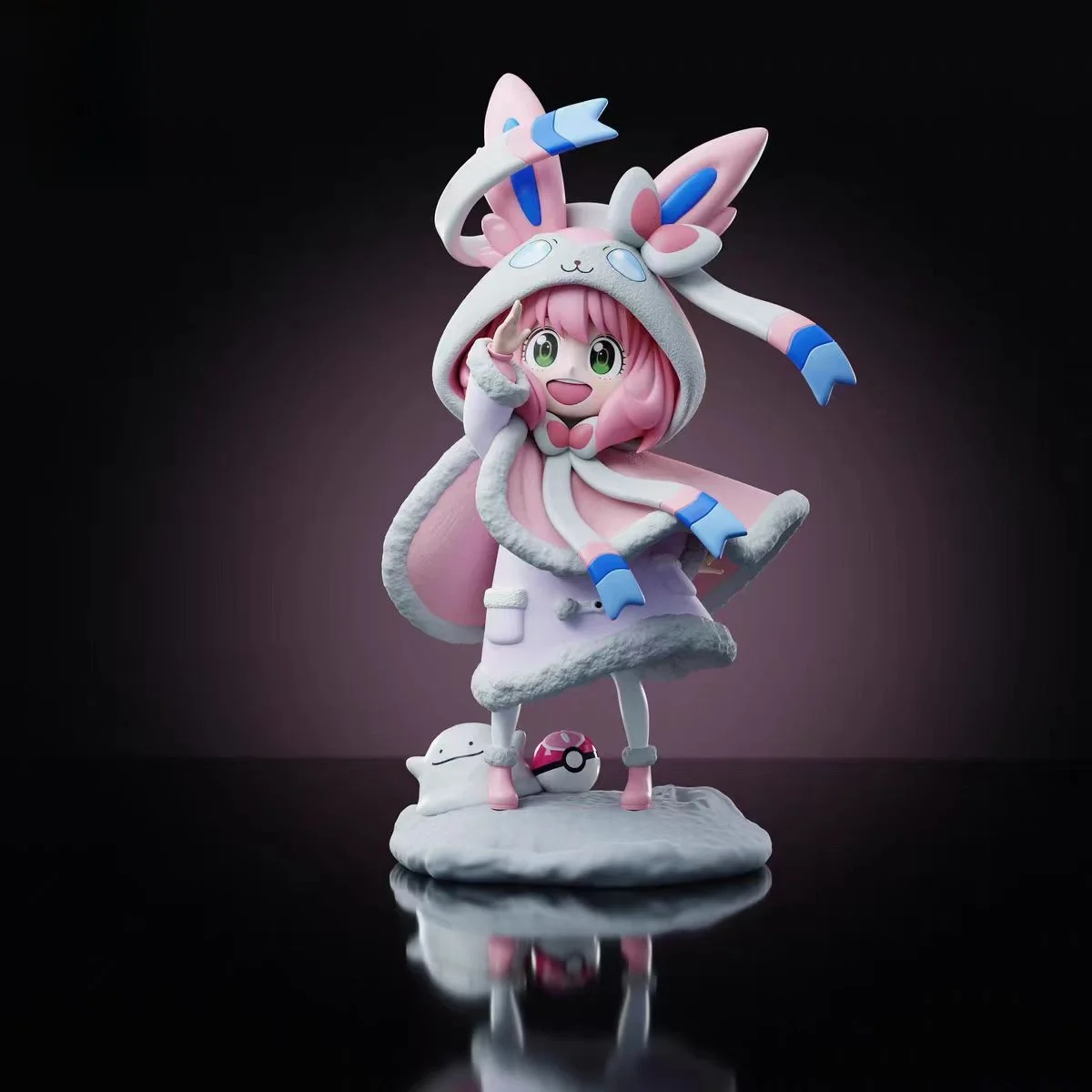 Anime Surroundings Family Anime Figure Ania Cosplay Elf Ibu Second Beauty Girl Collectible PVC Static Model Series
