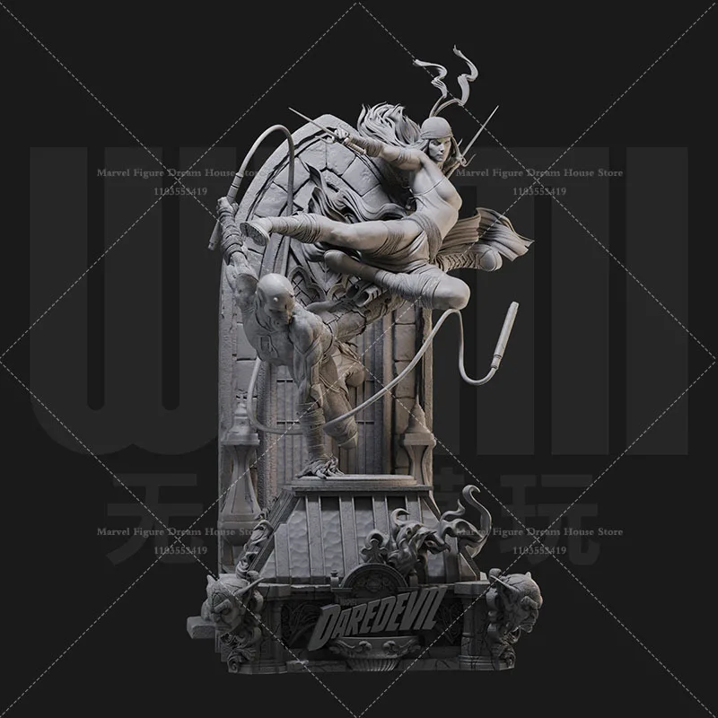 1/24 1/18 Scale Male Hero Falcon Captain America Nick Fury Elektra Daredevil DIY Self-assembled GK 3D Resin Un-panited Dolls - Image 7