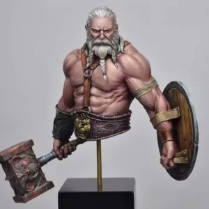 1/10 resin model GK, Viking warrior bust, unassembled and uncolored kit