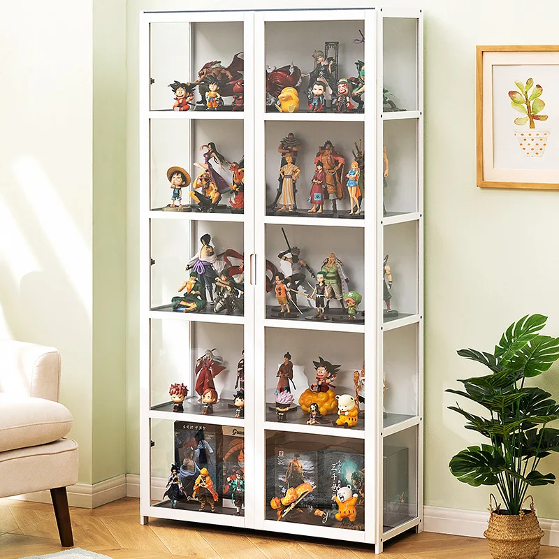 Figure Display Cabinet Lego Acrylic Display Stand Glass Counter Cosmetics Product Ornament Display Cabinet