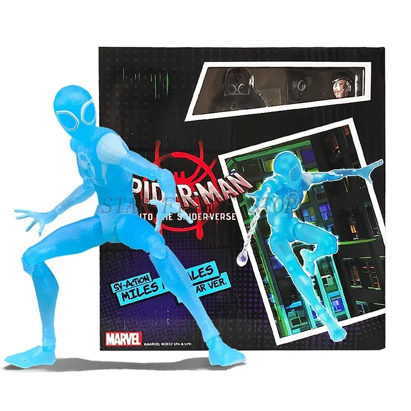 Sentinel Sv Action Miles Morales Action Figure Spiderman Model Marvel Spider-Man Into the Spider-Verse Peter Parker Figurine Toy - Image 8