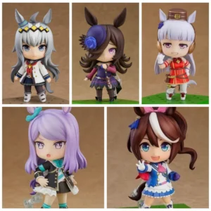 Nendoroid Figure Set Uma Musume Tokai Teio Mejiro McQueen Gold Ship Rice Bath Oguri Cap Cute Chibi Collectible