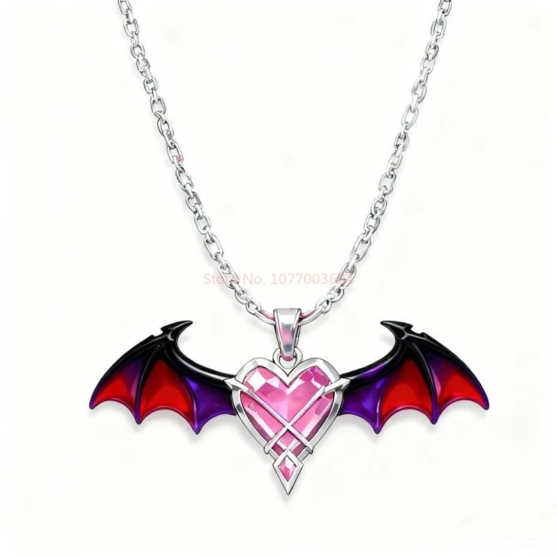 Genshin Impact Anime Peripheral Necklace Durin Necklace Demon Dragon Love Demon Wings Pendant Game Peripheral Pendant Toy Gift - Image 6