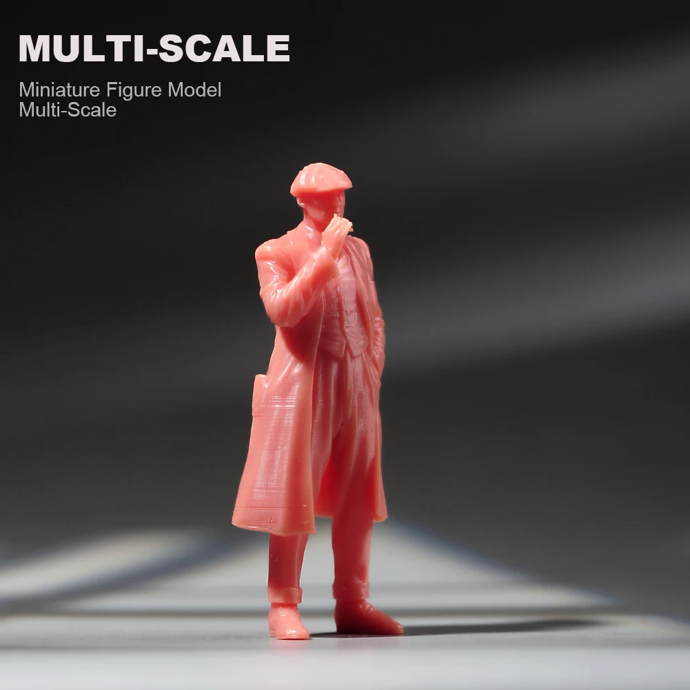 Miniature 1/18 1/24 1/43 1/64 1/87 Gangster Man Wearing Duckbill Hat Holding Gun Painted Figure Model Toys Mini Scene Props - Image 12