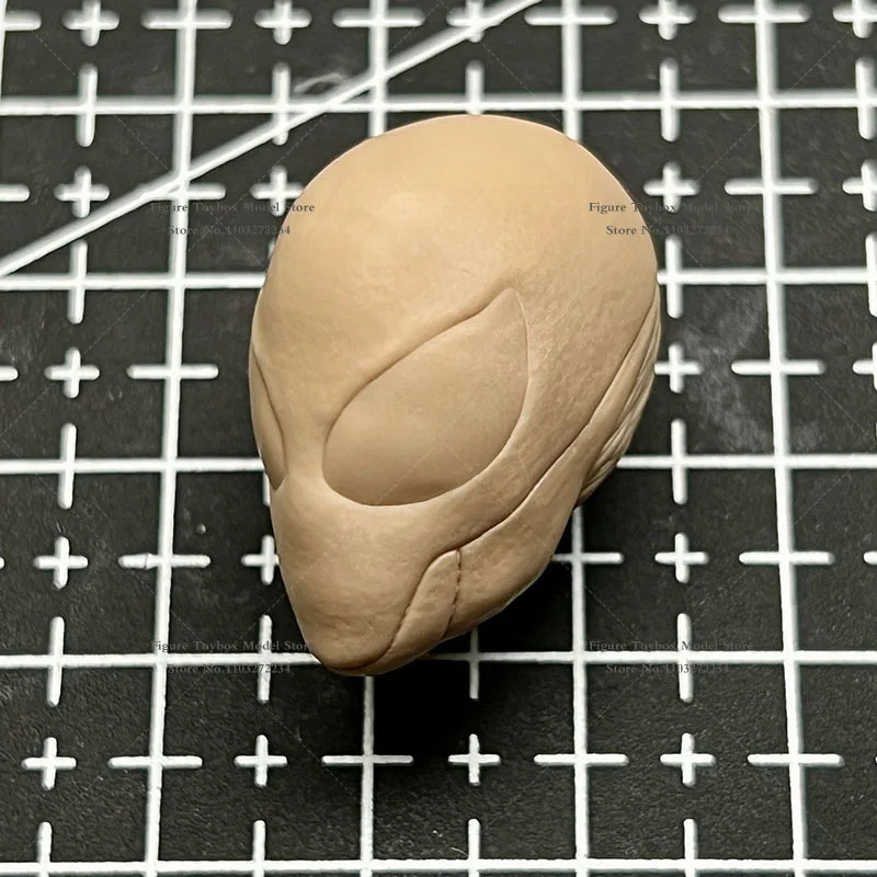Unpainted 1/12 Scale Spider Man Venom Men Solider White Model Head Sculpture  for 6 inch SHF Marvel Mafex ML Mezco Action Figure