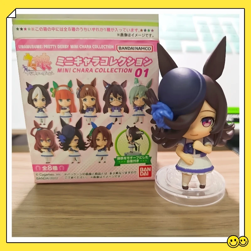 Bandai Original In Stock Racehorse Girls Special Week Silent Suzuka Miyu Food Toy Box Egg Mini Anime Figures Model Toys Gifts