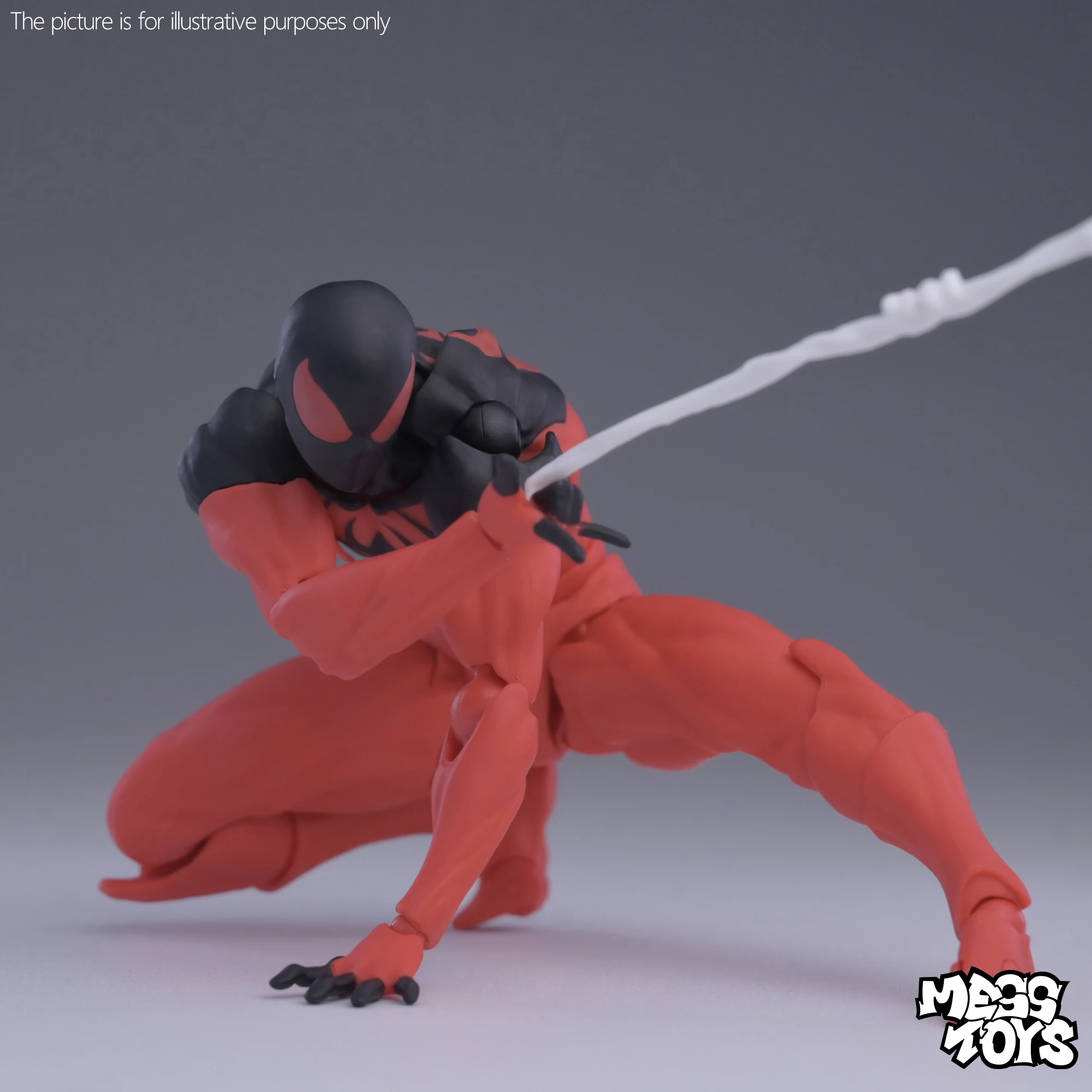 In Stock Mess Toys Spider Man Symbiote Kaine Parker Black Neighbor Symbiote Spider-Man Black Scarlet Spider Man Venom model toys - Image 3