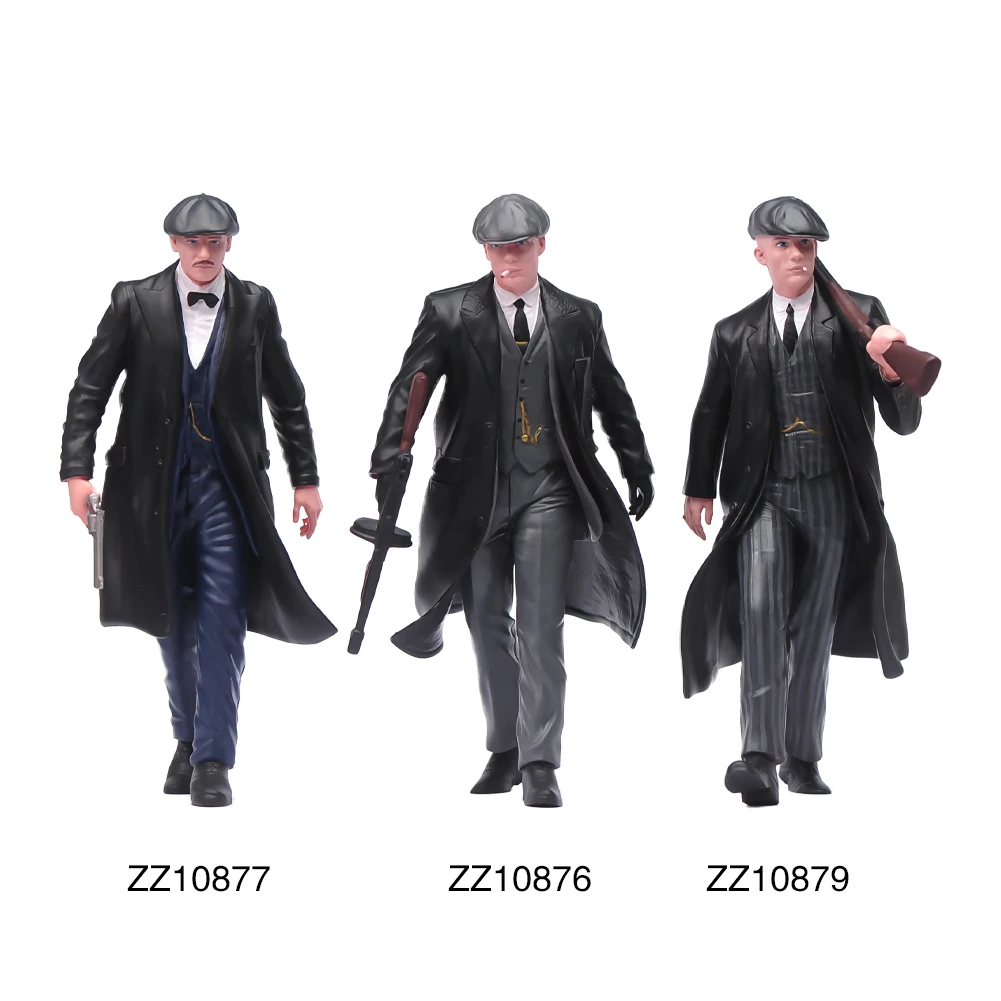 Miniature 1/18 1/24 1/43 1/64 1/87 Gangster Man Wearing Duckbill Hat Holding Gun Painted Figure Model Toys Mini Scene Props - Image 5