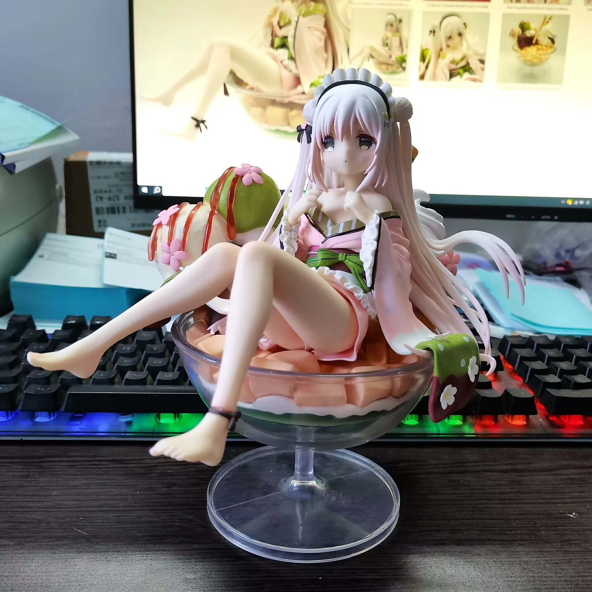 20cm Shiratama Komame Native Grizzry Panda 1/6 Girls Toys Japanese Anime PVC Action Figure Toy Game Collectible Model Doll - Image 7