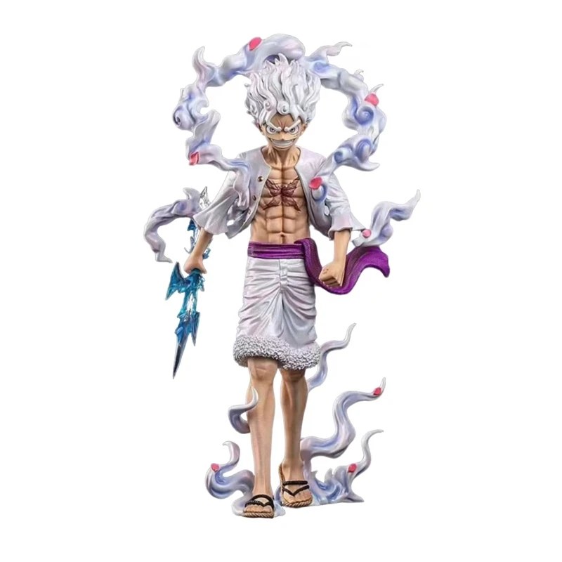 23cm One Piece Anime Zook Nica Monkey Luffy Gear 5 Action Figure PVC Statue Model Toy Gift Desktop Ornament - Image 7