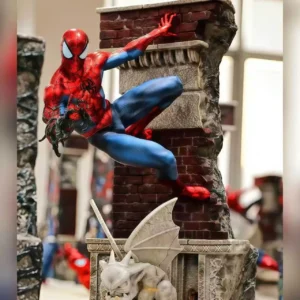 29cm 11.4 inch Anime Spider-Man Action Figures Pvc Statue Desktop Ornamen Collection Statue Model Decoration Room Desk Toys Chil